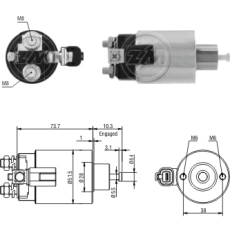 AUTOMATICO DE ARRANQUE NISSAN SENTRA 2.5L 02/ 12V MITSUBISHI (23343-09E010) ZM AUTOMATICO DE ARRANQUE NISSAN SENTRA 2.5L 02/ 12V MITSUBISHI (23343-09E010) ZM