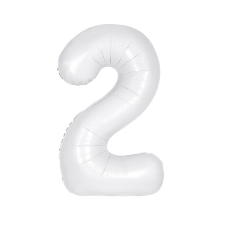 Globo Nº 2 Blanco 75 cm Sc