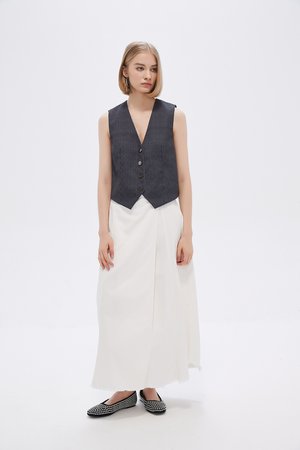 Falda Luza Marfil / Off White