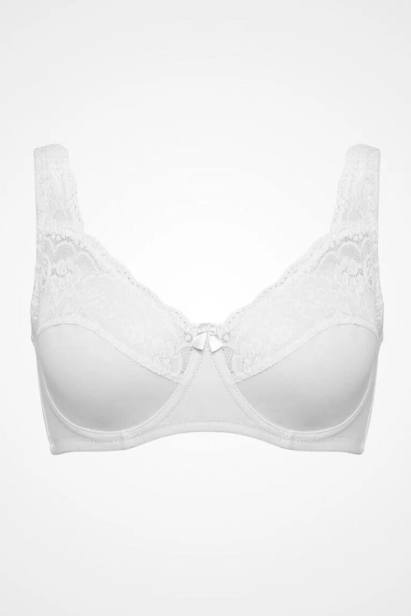Soutien algodon y lycra Blanco