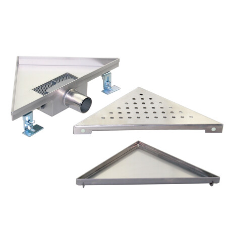Desague para Ducha Atrim Triangular Inca 25cm Desague para Ducha Atrim Triangular Inca 25cm