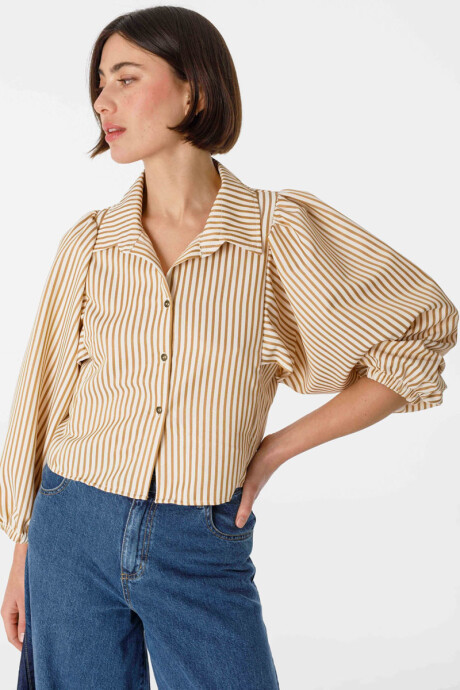Camisa Aisling Crudo/Camel