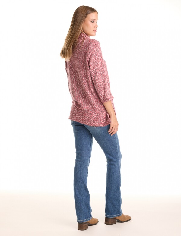 Buzo Cuello Volcado ROJO/MULTI