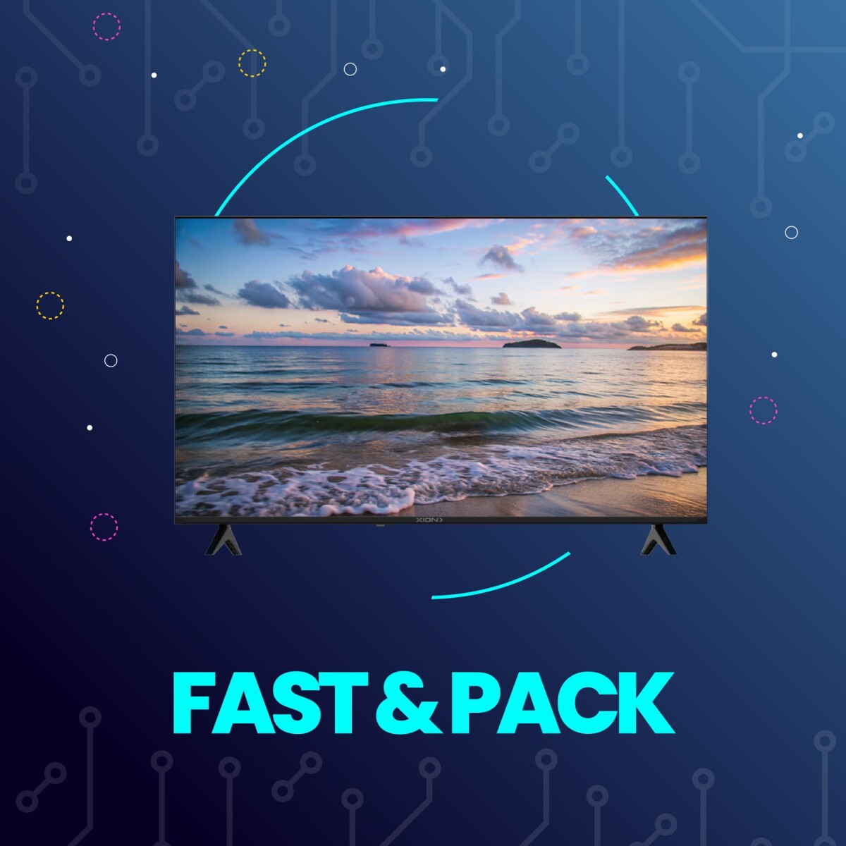 Fast&Pack Smart TV Xion 50" Full HD + Instalación 