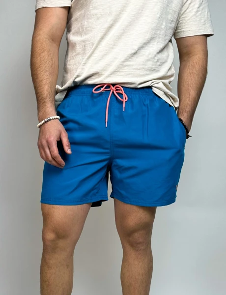 Short de baño liso Aldo Petroleo