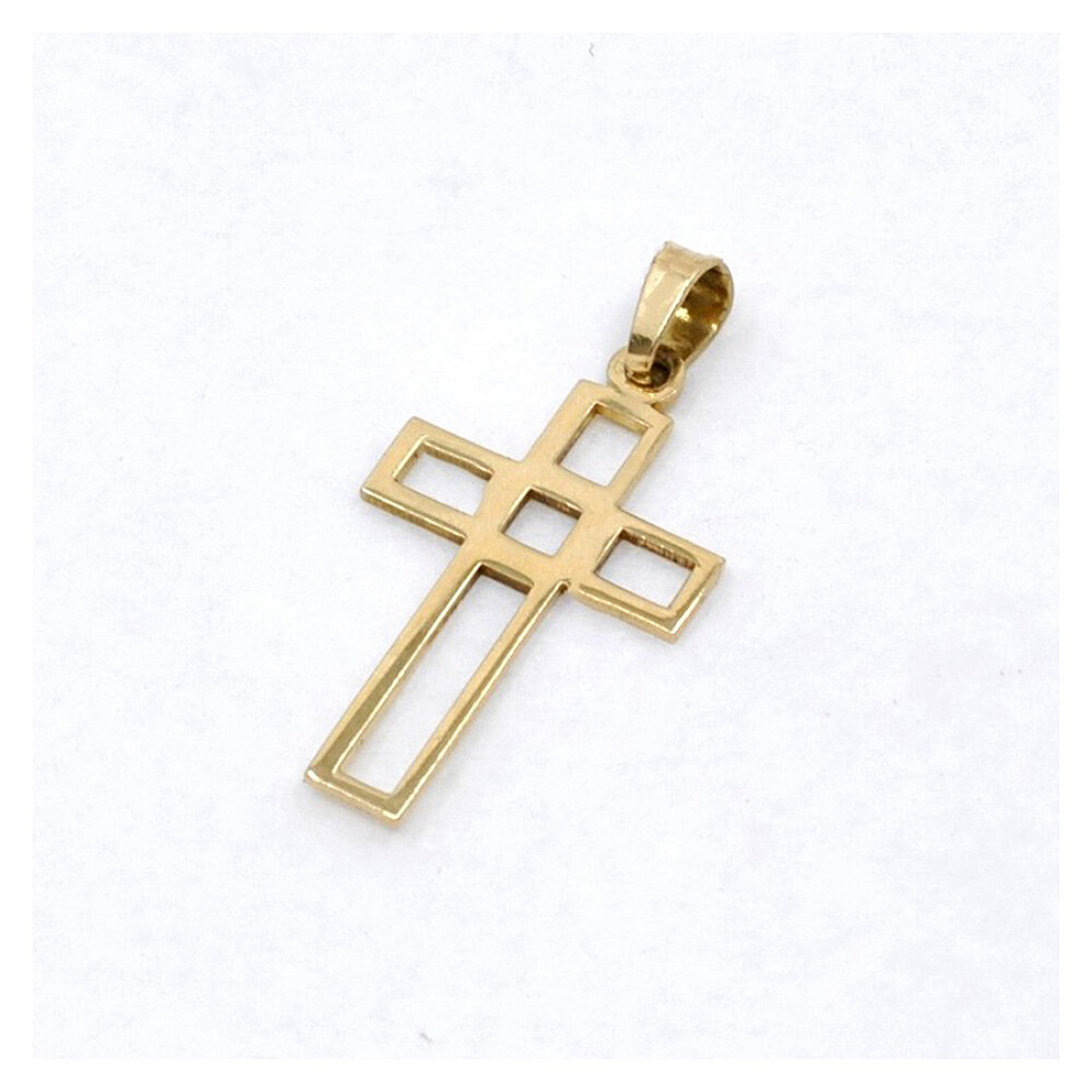 Cruz Calada En Oro 18K Cruz Calada En Oro 18K
