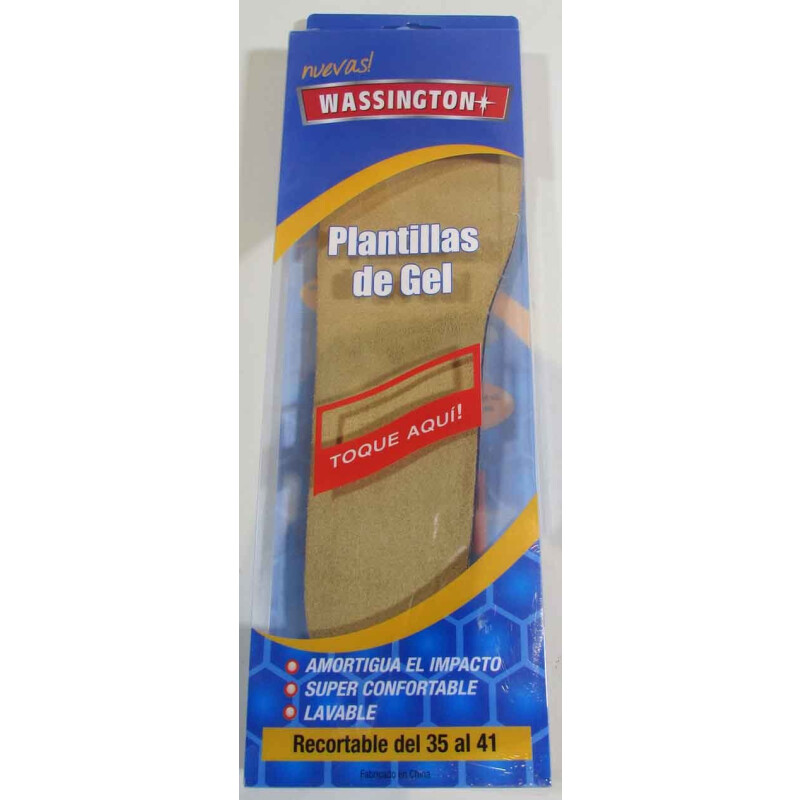 Limpiador Wassington Plantilla de Gel Marrón Camel