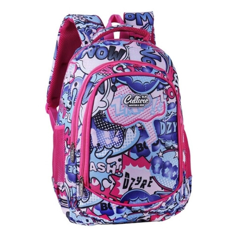 Mochila Escolar Bln Culture diseño Comics - 43cm Mochila Escolar Bln Culture diseño Comics - 43cm