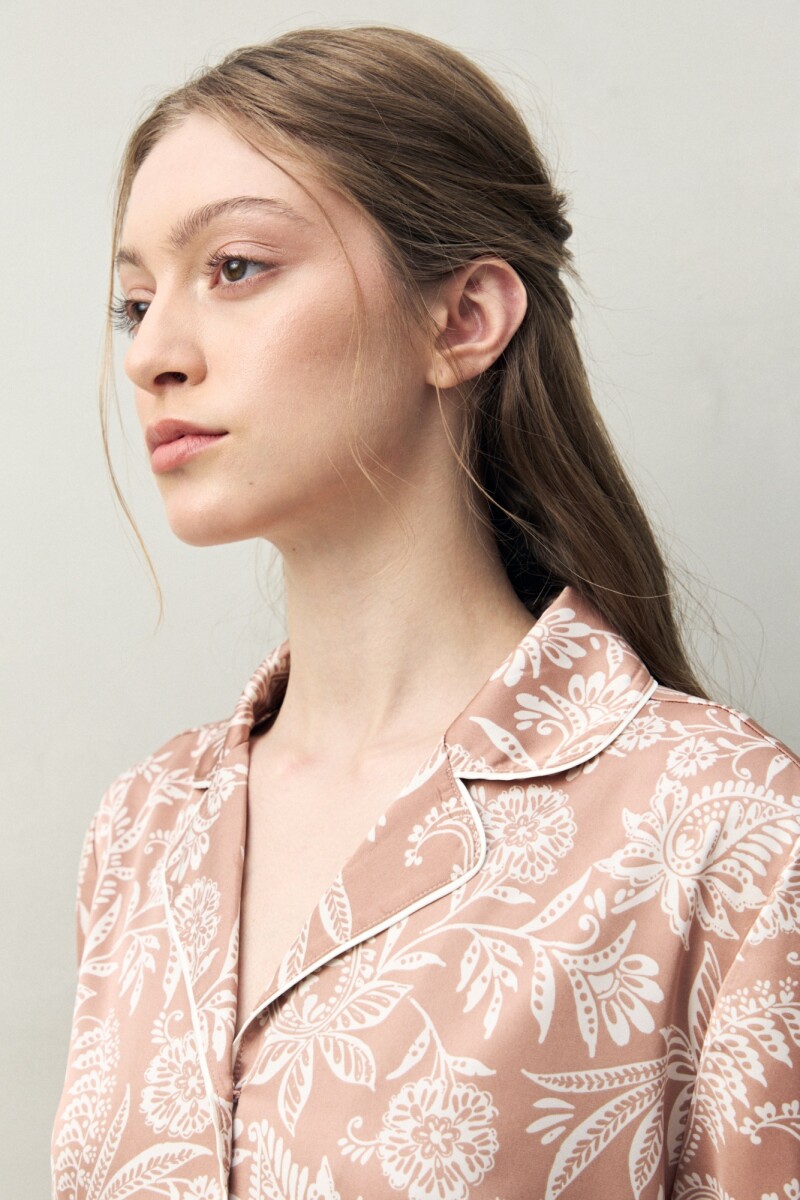 CAMISA GINGER PRINTED Tostado