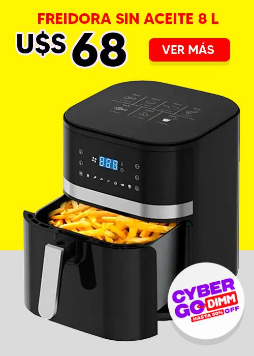 ¡Freidora Sin Aceite 8L en oferta de CyberFest!