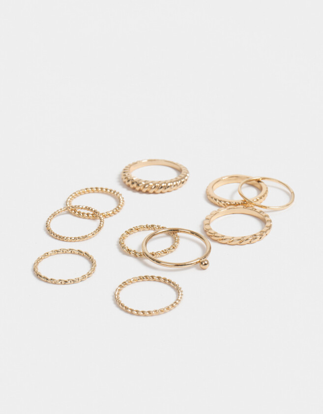 Sets Anillos De metal Set De Anillos - Dorado