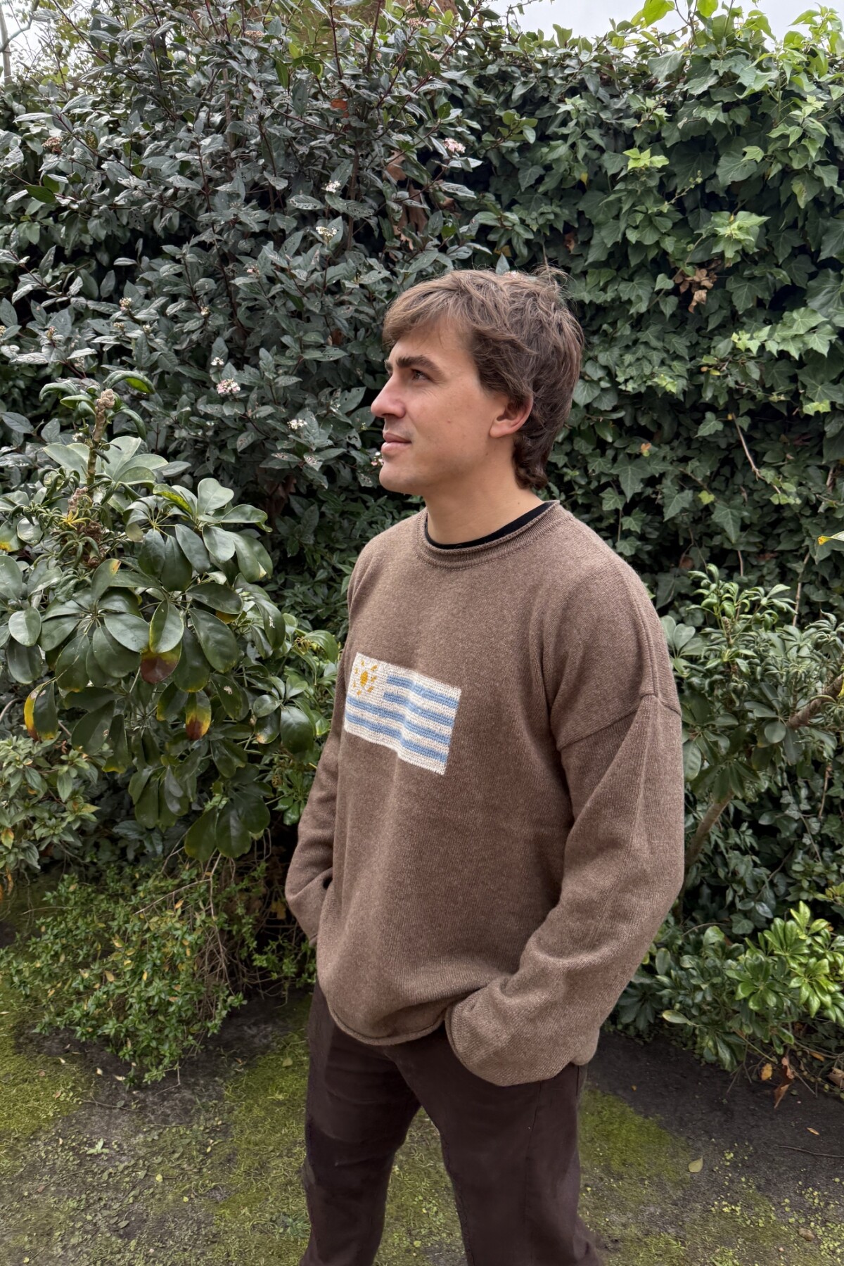 Flag Wool Sweater Men Topo