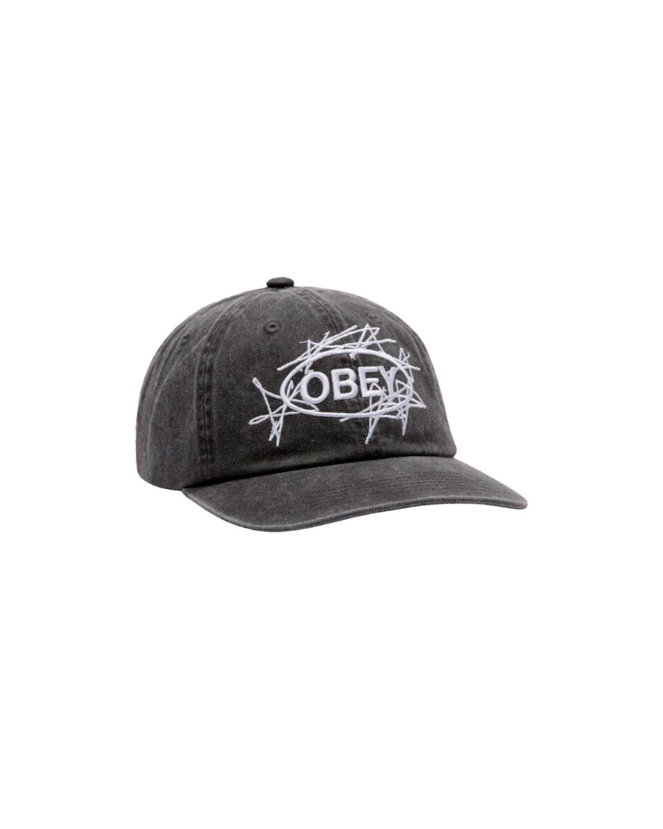 OBEY DUSTER 6 PANEL VELCRO BK 