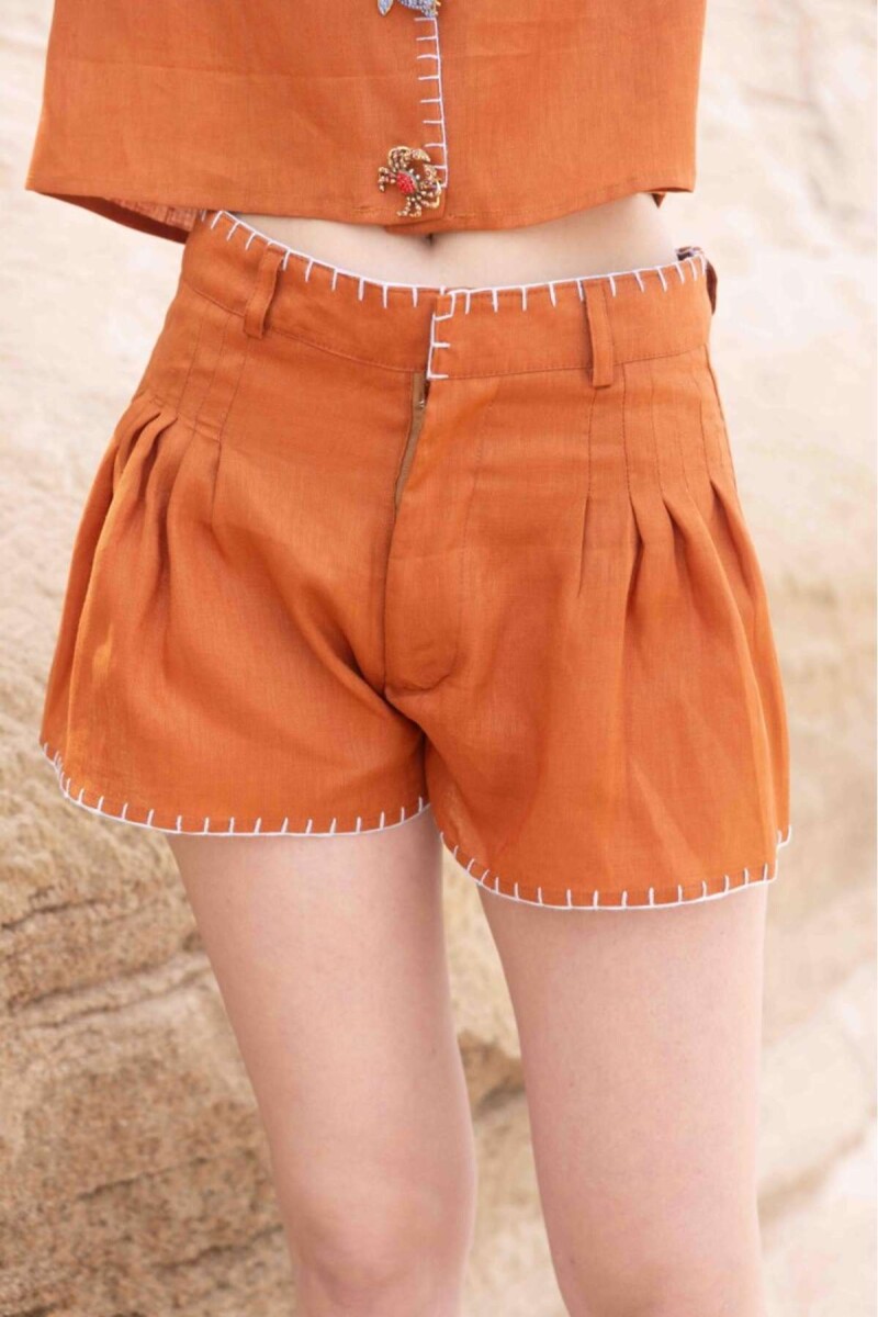 PRE VENTA Short Boat - Camel 
