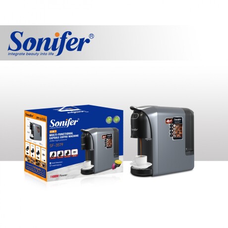 Cafetera Sonifer Sf-3579 Multicápsula 4 En 1 Espresso 20 Bar Cafetera Sonifer Sf-3579 Multicápsula 4 En 1 Espresso 20 Bar