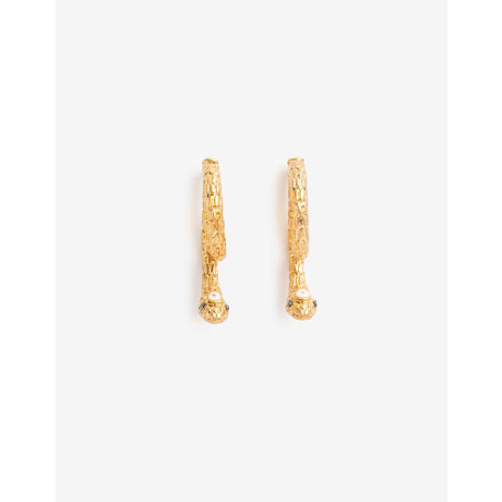 Aros De Metal Snake Dorado Oro Amarillo