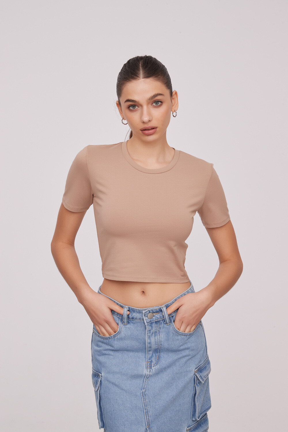 Remera Belga Beige Oscuro