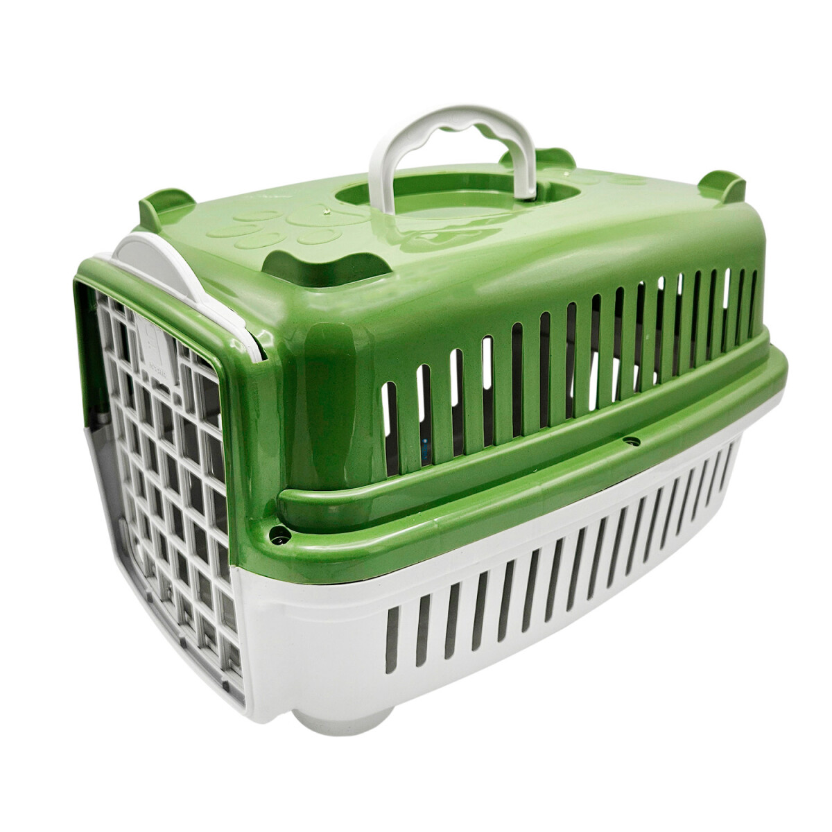 Transportadora Rígida Para Mascotas N1 Perro Gato Resistente - Variante Color Verde Oscuro 