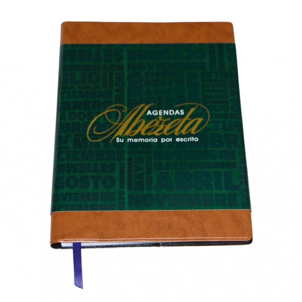 AGENDA ABEZETA 200 CLASICA DEL AÑO TAPA FUNDA COLOR MARRON