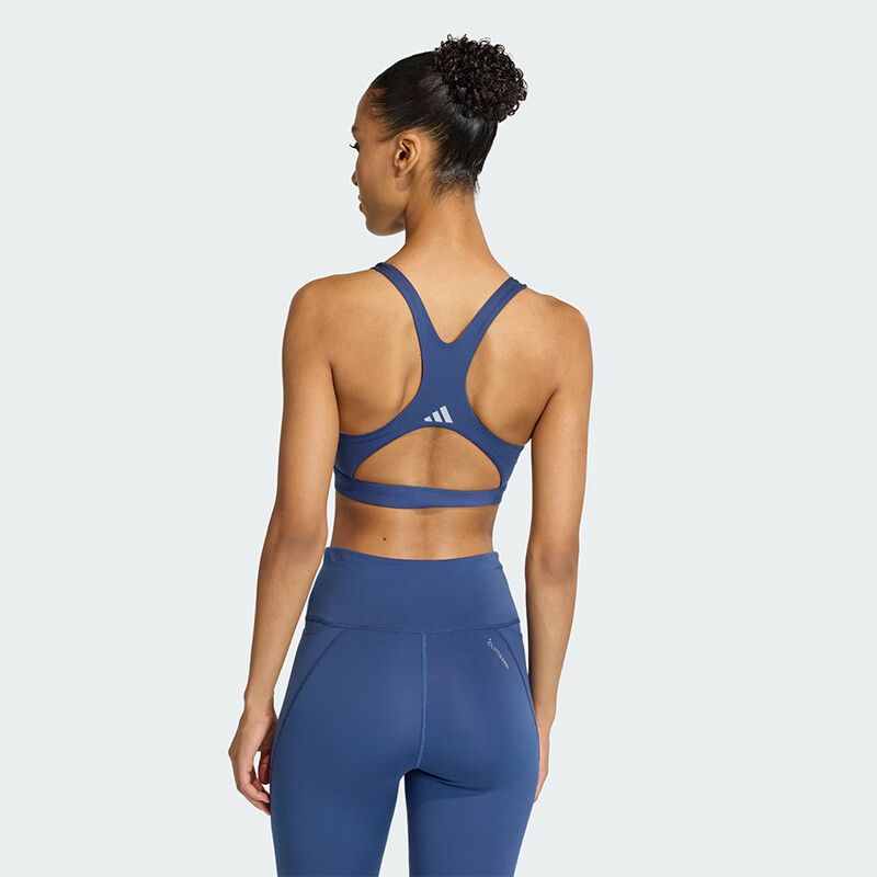 Top Adidas Deportivo Optime Essentials Workout Soporte Alto Azul