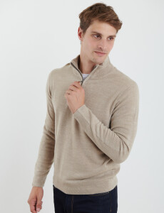 470415 REMERA HARRINGTON LABEL Beige Melange