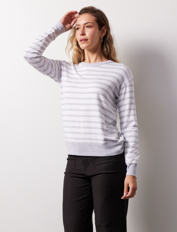 Buzo Lineas Modal GRIS