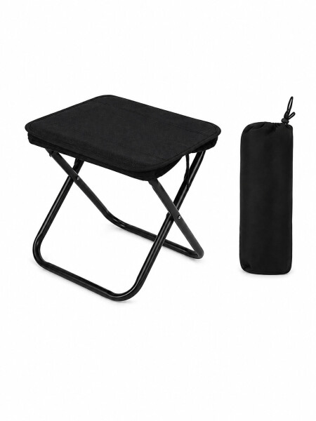 BANQUITO PARA CAMPING NEGRO