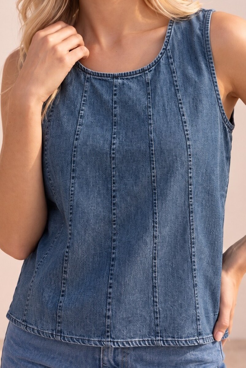 Musuculosa Denim 