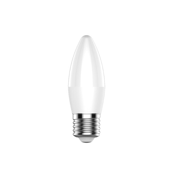 Lámpara LED vela opal E27 4,9W 470Lm luz fría IX1136Y