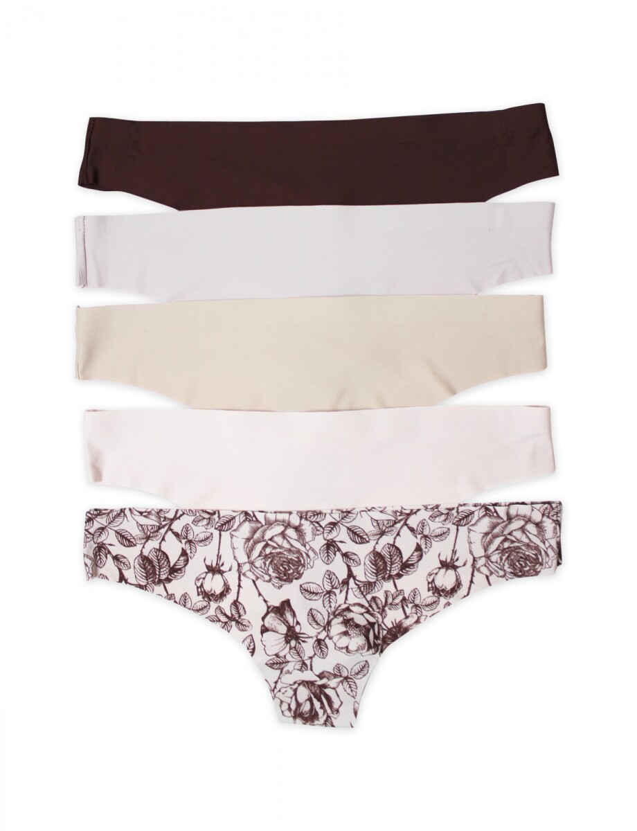 Panty Pack X 5 - Rosa/multi 