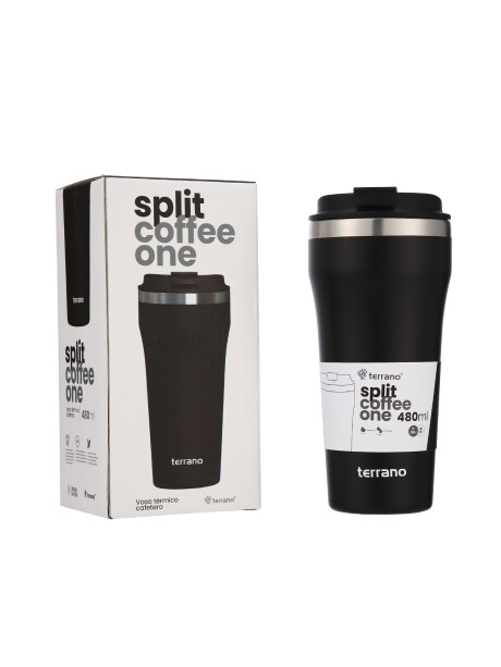 Vaso Térmico Café Split 480mL. Negro