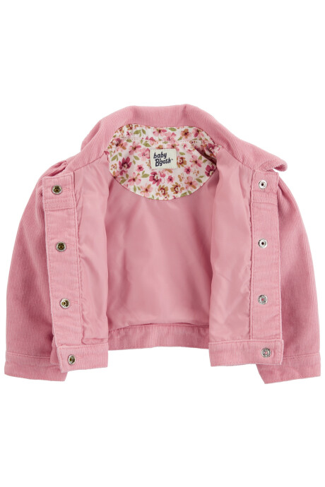 Campera de pana, rosada. Talles 3-24M Sin color