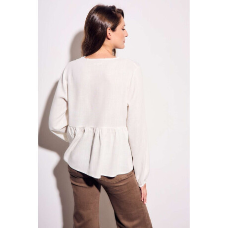 Blusa Viscosa Bordada Nacar