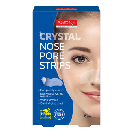 Bandas para Puntos Negros Purederm Crystal Nose Pore Strips 6 Unidades Bandas para Puntos Negros Purederm Crystal Nose Pore Strips 6 Unidades
