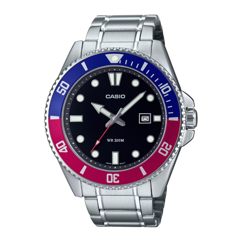 Reloj Casio MDV107D-1A3V para hombre con correa de acero Reloj Casio Mdv107d-1a3v Para Hombre Con Correa De Acero