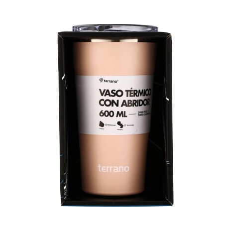 Vaso Térmico Terrano con Tapa 600ML ROSA