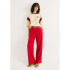 CALCA FEM VERMELHO ESCURO