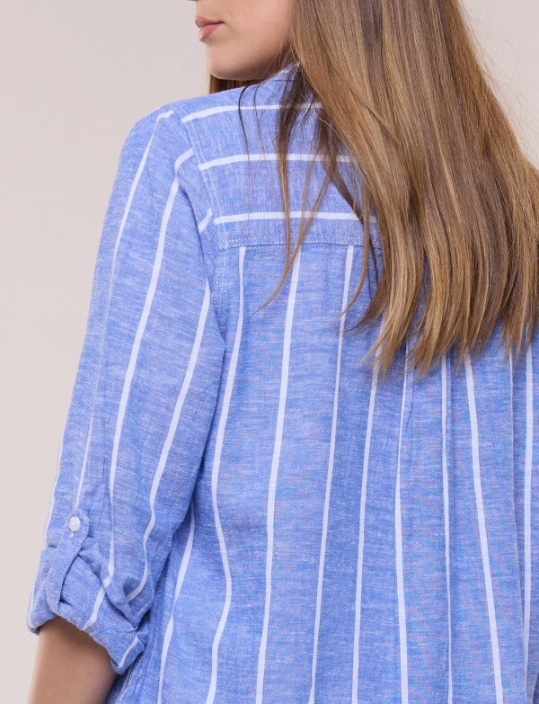 Camisa Lino AZUL