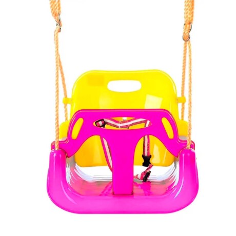 HAMACA NIÑO COLGAR - ROSA/AMARILLO 3 EN 1 AZUL