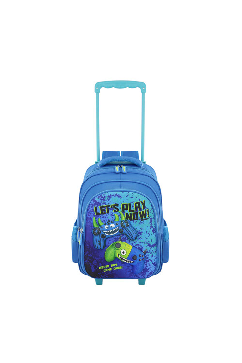 Mochila con Carrito Azul