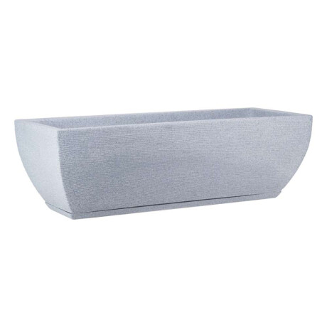 MACETA 75X25CM AMSTERDA GRAPHITO EFECTO PIEDRA GRIS