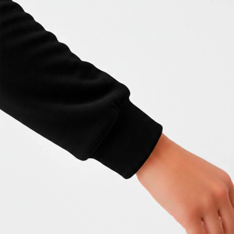 Conjunto Jogging Plush Campera + Pantalón Dama Negro