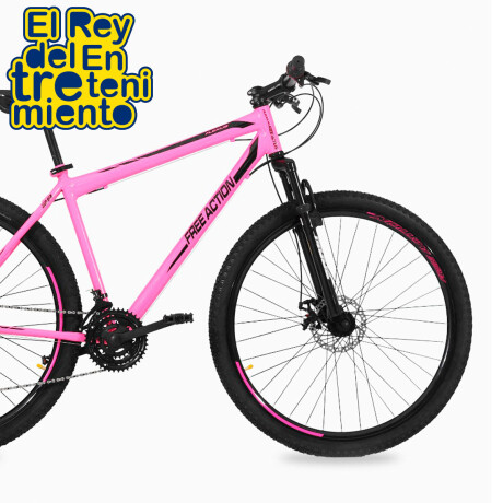 Bicicleta Montaña Rodado 29 C/ 21 Velocidad Premium Negro/Rosado