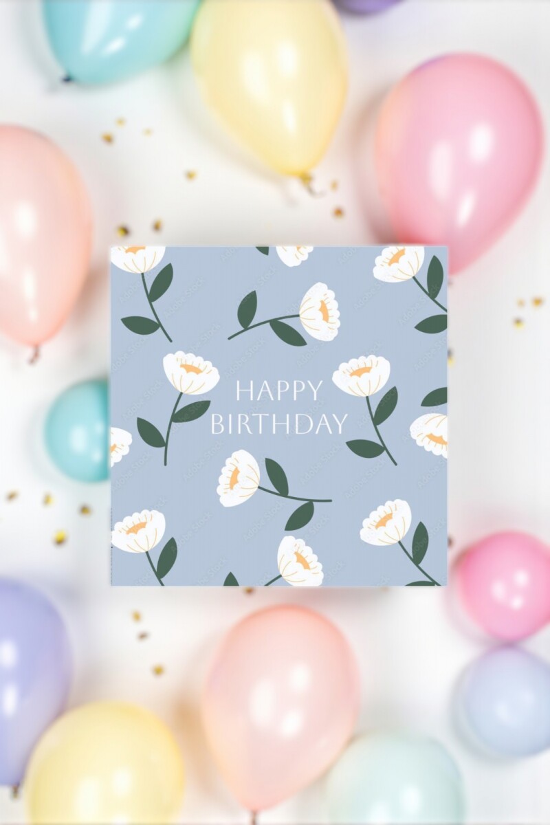Tarjeta cumpleaños 10x10 - DISEÑO 13 