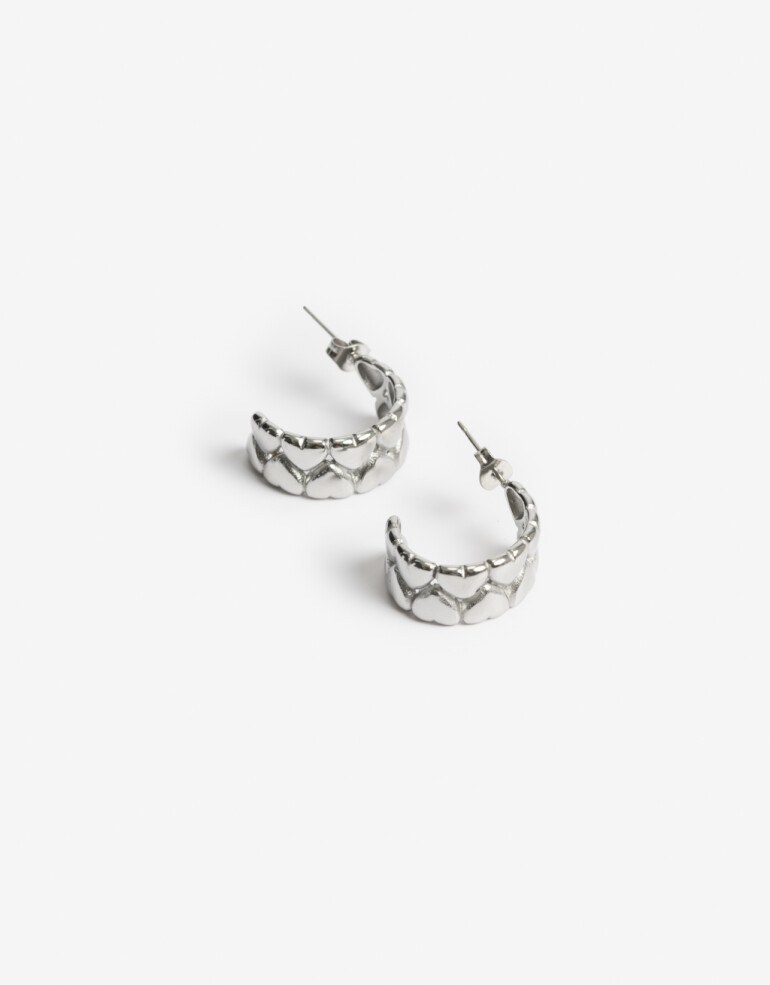 Aros Argollas Metal Argollas De Acero - Plateado
