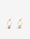 Aros Argollas Cubic zirconia Aros Corazón Cubic Zirconia - Dorado