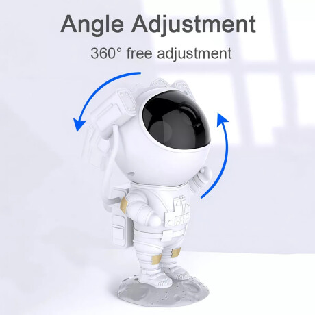 Lámpara Astronauta Proyector De Estrellas 360° Galaxia Aurora Nebulosa Blanco
