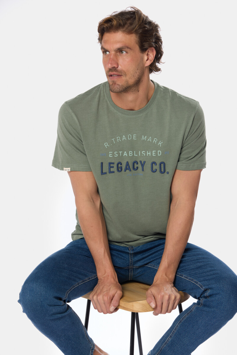 REMERA ESTAMPADA - Verde 