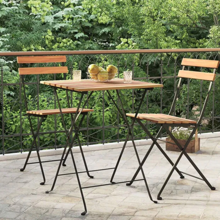 Set Bistró para Balcón Plegable (Mesa + 2 Sillas) Set Bistró para Balcón Plegable (Mesa + 2 Sillas)