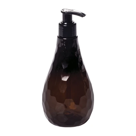 Dispensador Plástico de Jabón Martillado 280 ml AMBAR